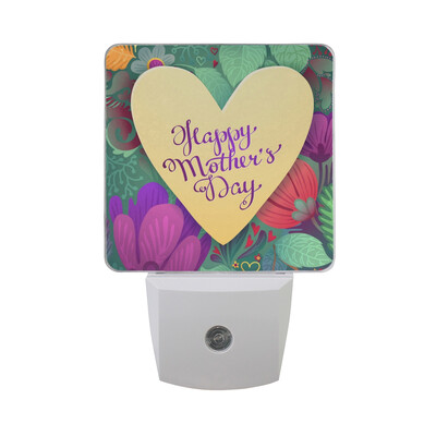 

ALAZA LED Night Light With Smart Dusk To Dawn SensorMothers Day Floral Plug In Night Light