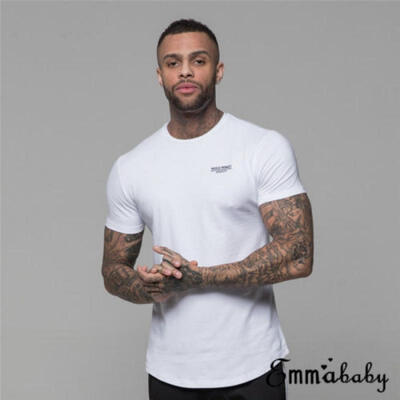 

Men Stylish Running Gym Sport T Shirt Quick Dry Fitness Muscle Stretch Top Tee