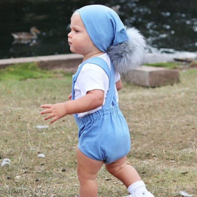 

UK Newborn Baby Girls Boys Furry Pompom Ball Hat Kids Beanie Cap 100 Cotton