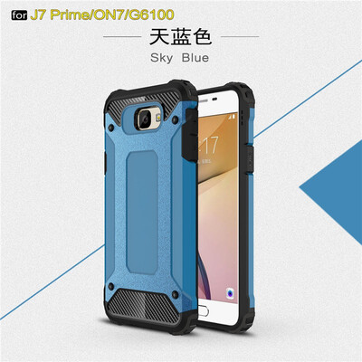 

Fivice Samsung Galaxy J7 Prime case Luxury Silicone Diamond Armor PC Hard Shell Phone Case