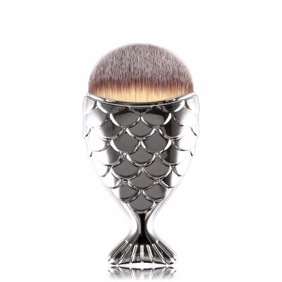 

New Fish Scales Colorful Makeup Brushes Face Foundation Powder Blush Highlighter Make Up Brush Maquiagem