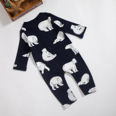 

UK Newborn Baby Boy Girl Clothes Bear Bodysuit Romper Jumpsuit Playsuit Outfits