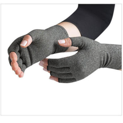 

A Pair Copper Compression Gloves Carpal Arthritis Joint Pain Promote Circulation