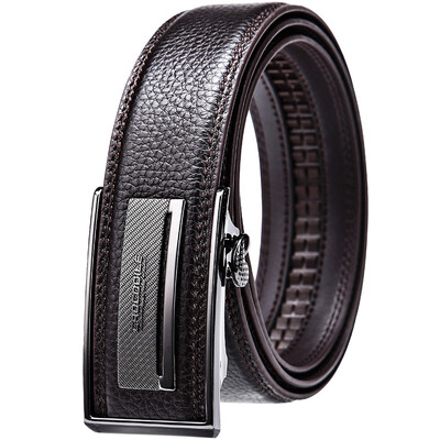 

Крокодил CROCODILE дело случайный автоматический пряжка мужской пояс кожаный пояс 13612028-03 коричневый