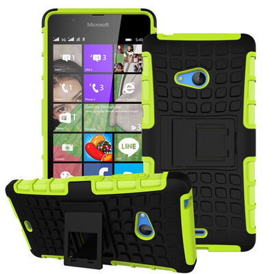 

Fivice Nokia Lumia 540 Case TPU anti-fall tire pattern back clip bracket phone case
