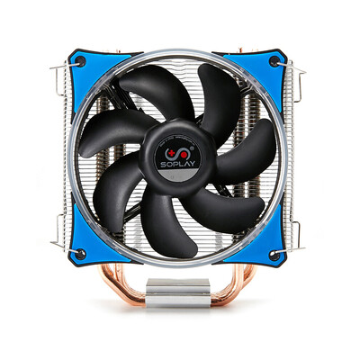 

SOPLAY CPU Cooler 4 Heatpipes 4pin 12cm Green LED Fan PC Computer for Intel LGA 115X AMD All Series CPU Cooling Radiator Fan