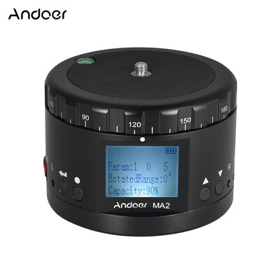 

Andoer MA2 Electric Panoramic Ball Head Motorized Tripod Head with LCD Screen Built-in Rechargeable Battery for Canon Nikon Sony D
