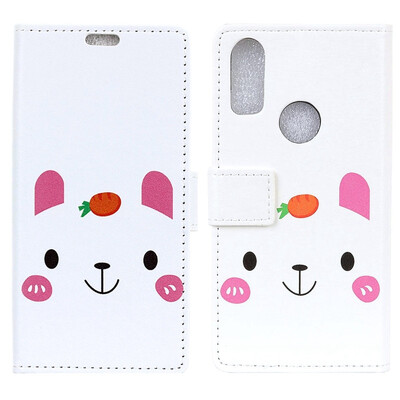 

MOONCASE BQ Aquaris X2 Painted Leather Case - Radish Rabbit