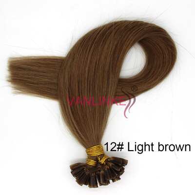 

Womens Fusion Pre Bonded UNAIL Kertain Tip Real Human Hair Extensions Straight Thick 1gs 50S