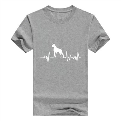 

Boxer Gifts Dog Lover Heartbeat Boxer Short Sleeve T-Shirt