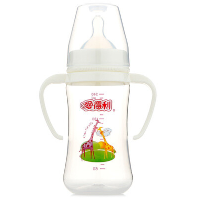 

Elite bottle wide caliber PP plastic bottle with handle 240ml A82