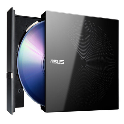 

ASUS 8x USB 20 External Mobile DVD Drive Black Compatible with Win7 Win10&Mac OSSDR-08B1-U
