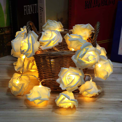

20LED Роза Цветочная Фея свадьбу Новогоднее украшение строка огни