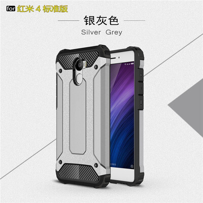 

Fivice Xiaomi Redmi 4 case Luxury Silicone Diamond Armor PC Hard Shell Phone Case