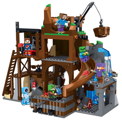 

HOT Minecrafted Steve Alex Zombie Enderman Reuben Skeleton Weapon Action Figures Toys Compatible With LegoINGlys Blocks