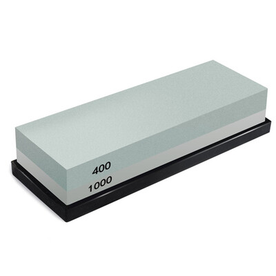 

UpperX Whetstone 2-IN-1 Sharpening Stone 4001000 Grit Waterstones Knife Sharpener Rubber Stone Holder Included