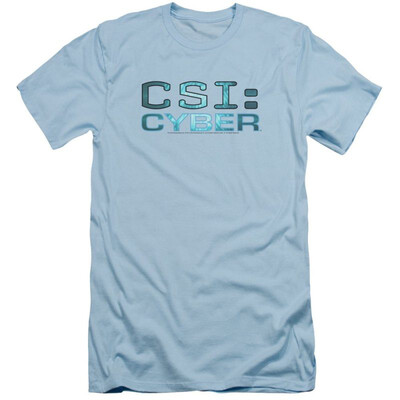 

CSI Cyber Television Series Cyber Logo Adult Slim T-Shirt Tee