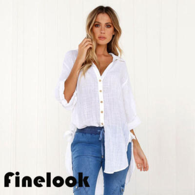 

Finelook Sexy Womens Casual Tops Shirt Loose Blouse Clothes Plus Size T-Shirt