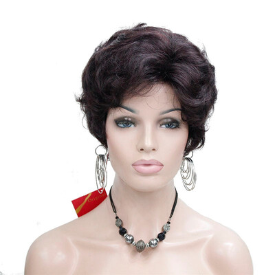 

Short Fluffy Natural Wave Blonde Full Synthetic Wigs Womens Hair Wig 6 colors for choose