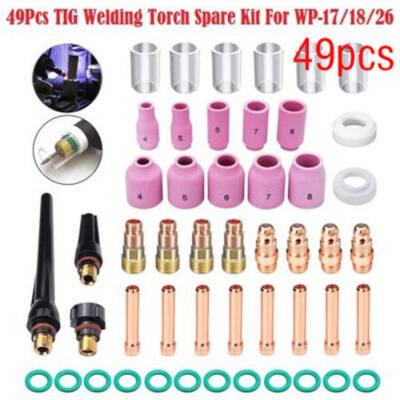 

TIG Welding Torch Stubby Gas Lens 10 Pyrex Glass Cup Kit For WP-171826 Great