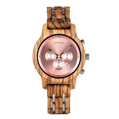 

BOBO BIRD wooden quartz pointer watch P18