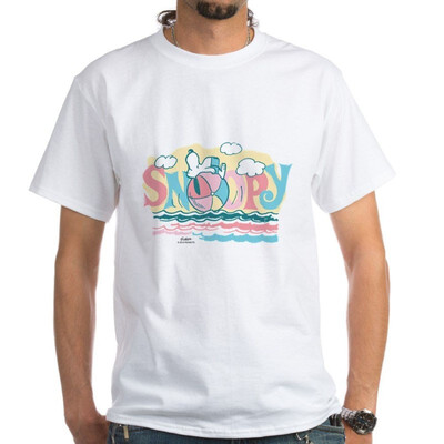 

CafePress - Snoopy Beach Ball T-Shirt - 100 Cotton T-Shirt White