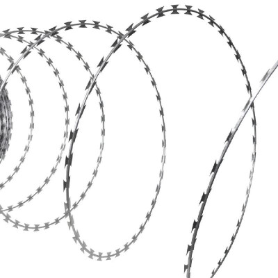 

NATO 17-20  Coiled Razor Wire Helical Wire Roll Galvanized Steel Garden Wall Fence