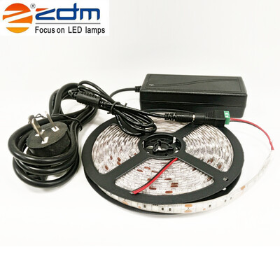 

ZDM 5M Waterproof 72W 300PCS 5050 3 RED&1 Blue Group LED Plant Light Strip 12V6A EU AU US UK AC100 - 240v