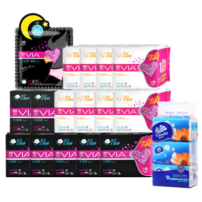 

WARE VIA sanitary napkin discounted package 16 packs to send pumping paper 3 pack daily 64 + night with 30 + long night with 6 + pants type 1 (Vinda produced)