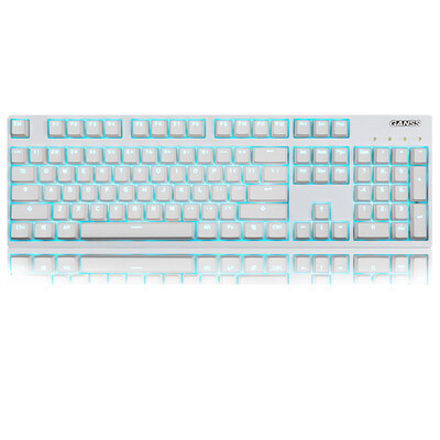 

GANSS GS104 вишневый вал без механической клавиатуры игры голубого льда 104 белых черного вала (PBT Edition)