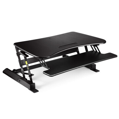 

Height Adjustable Standing Desk Sit Stand Up Riser Computure Office Study Laptop Keyboard