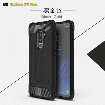 

Fivice Samsung Galaxy S9 plus case Luxury Silicone Diamond Armor PC Hard Shell Phone Case