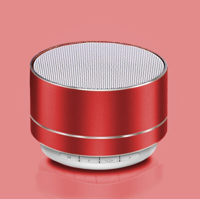 

New A10 bluetooth speaker aluminum alloy card mini speaker wireless LED light bluetooth speaker