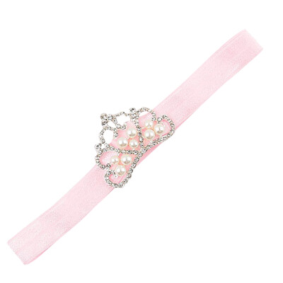 

MyMei Baby Kinder Stirnband Haarschmuck Kopfschmuck Perlen Kaiserkrone Stirnschmuck