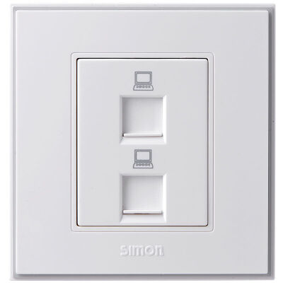 

Simon SIMON switch socket 56C series dual computer socket V55228T elegant white