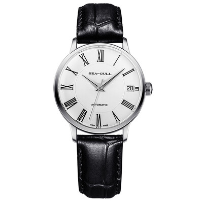 

Seagull SEAGULL Business & Leisure Series Automatic Mechanical Watch Womens Table Roman White Belt D816455L