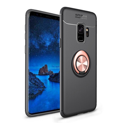 

Fivice Samsung Galaxy S9 case TPU metal ring shell magnetic bracket soft shell