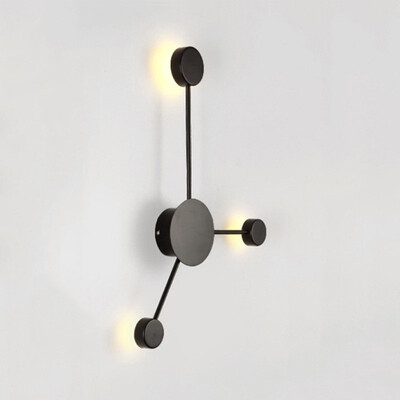 

Baycheer HL484420 High Performance Black Warm Light 3 Head Designers Wall Lights in Acrylic Lampshade