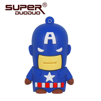 

Superhero SupermanBatmanCaptain AmericaSpiderman pendrive 4GB 8GB 16GB cheap Usb flash drive 32GB 64GB cartoon pen drive