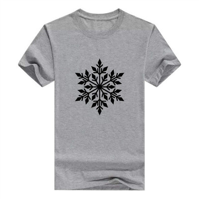 

Winter Snowflake Snowy White Christmas Short Sleeve Mens T-Shirt
