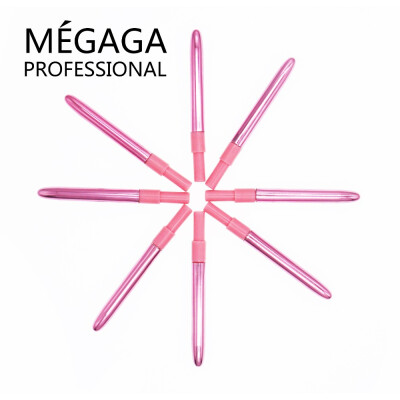 

MEGAGA Set Of 8 Professional Makeup Brush Lip Brush Golden Sexy Pink