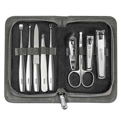 

Jinda Rimei RIMEI nail clipper set 9 piece set repair beauty tools exquisite leather case Christmas gift LP77071 gray