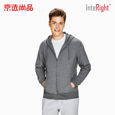 

Jing Xuan Shangpin × INTERIGHT INTERIGHT sweater mens hooded cardigan terry sweater coat dark gray ash M
