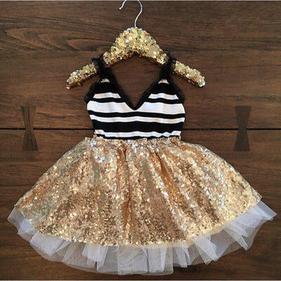 

Summer Infant Vestido Bebé Niña Lentejuelas Encaje De Fiesta Tutú Verano Ropa