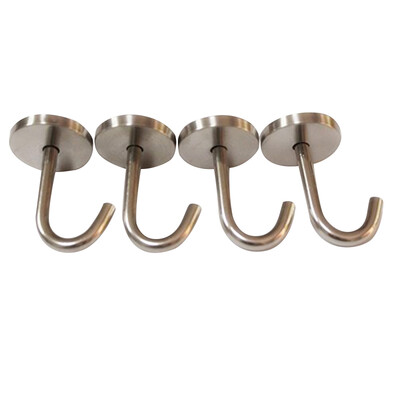 

UpperX Stainless Steel Screws Mount Ceiling Hooks Coat Hanger2 INCH 4 Pack