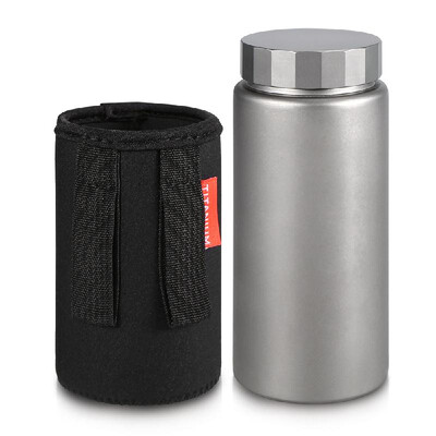 

Titanium Water Bottle Sports Water Bottle Wide Mouth Drinking Bottle for Outdoor Camping Hiking Picnic Traveling 400ML 600ML