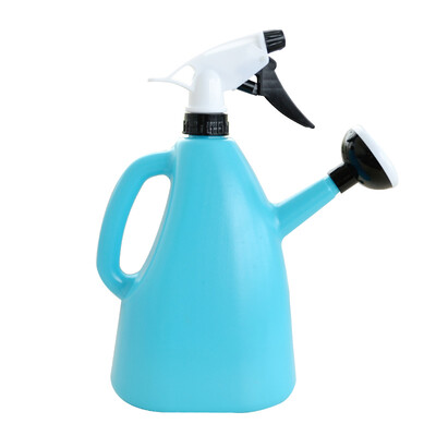 

Fruit flower blue dual-use watering can 1L air pressure water bottle sprayer watering pot hand pressure small watering can gardening tools