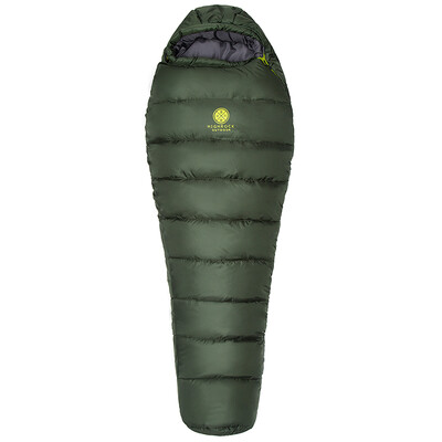 

Heavenly Rock (HighRock) outdoor camping couple around each other adult cotton sleeping bag -10 degrees right open fir green