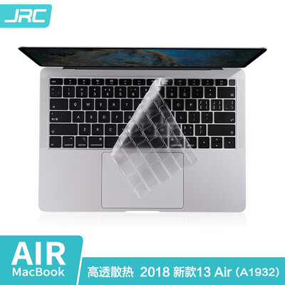 

JRC MacBook Apple Notebook Keyboard Film 2018 New Air133 Computer A1932 Protective Film Full Transparent Ultrathin TPU Keyboard Film 2018 models