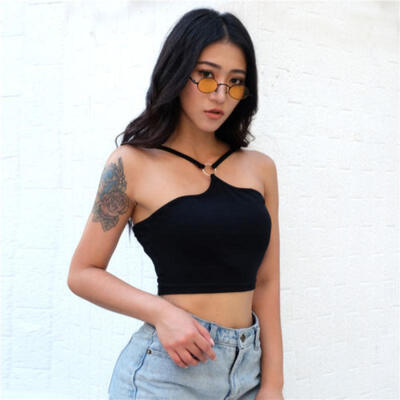 

Sexy Women Summer Vest Top Cotton Crop Top Sleeveless Blouse Tank Tops T-Shirt